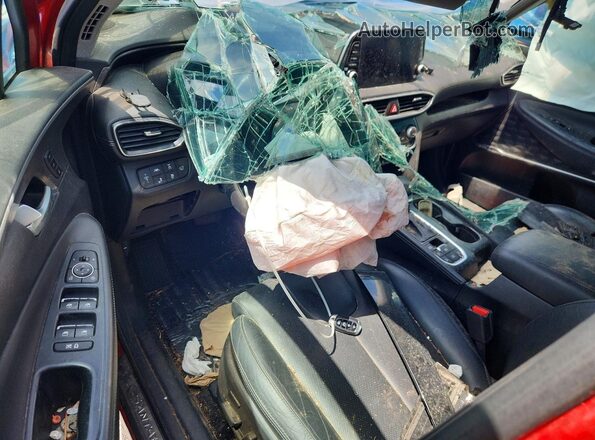 5NMS5CAA3KH066466 2019 HYUNDAI SANTA Red Dashboard view