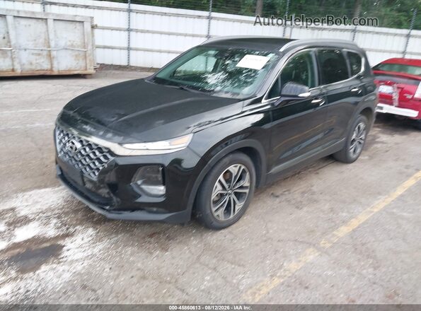 5NMS5CAA3KH093716 2019 HYUNDAI SANTA FE Black Առջևի ձախ երեք քառորդ տեսարան