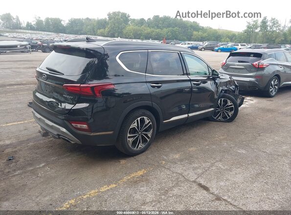 5NMS5CAA3KH093716 2019 HYUNDAI SANTA FE Black Հետևի աջ