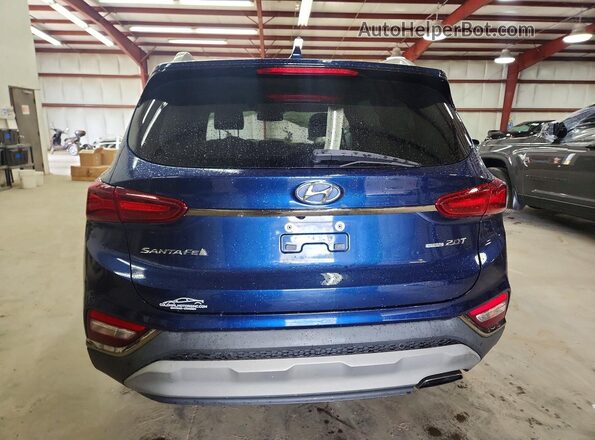 5NMS5CAA3LH237279 2020 HYUNDAI SANTA Blue Rear view
