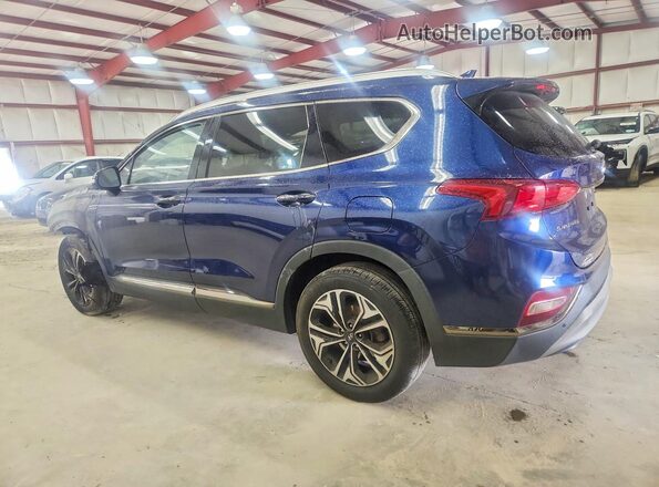 5NMS5CAA3LH237279 2020 HYUNDAI SANTA Blue Rear left