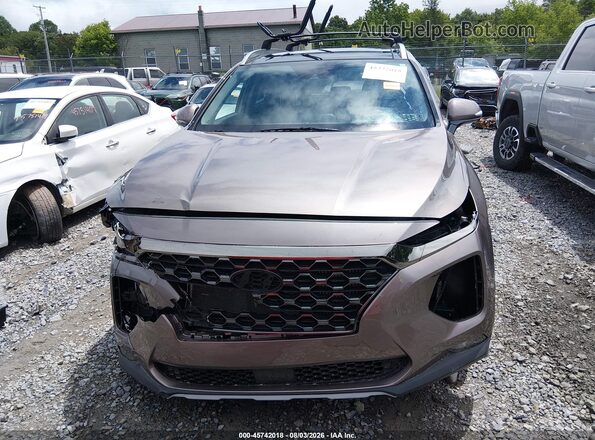 5NMS5CAA3LH267267 2020 HYUNDAI SANTA FE Brown Vista interior trasera