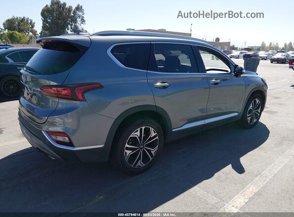 5NMS5CAA6KH033106 2019 HYUNDAI SANTA FE Gray Trasero derecho