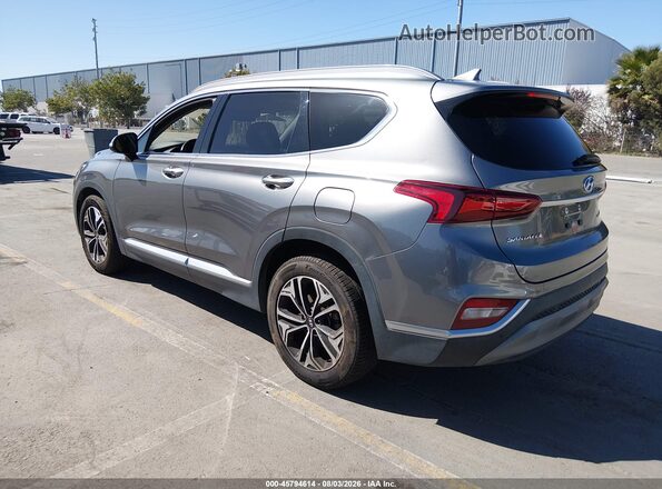 5NMS5CAA6KH033106 2019 HYUNDAI SANTA FE Gray Trasero izquierdo
