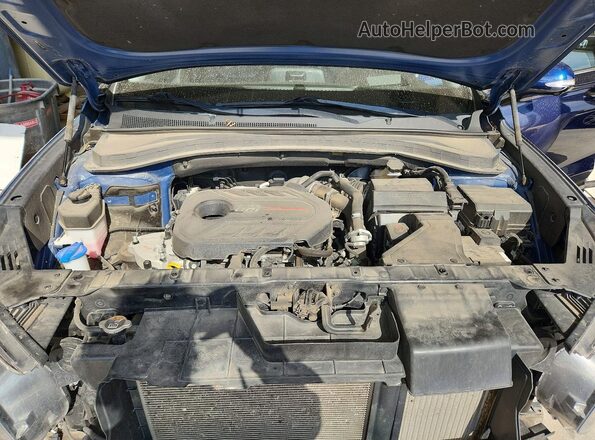5NMS5CAA6LH300102 2020 HYUNDAI SANTA Blue Widok komory silnika