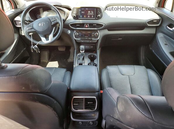 5NMS5CAA8KH070707 2019 HYUNDAI SANTA Red Widok deski rozdzielczej