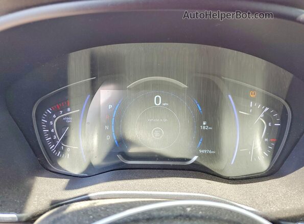 5NMS5CAA8KH070707 2019 HYUNDAI SANTA Red Widok zestawu wskaźników