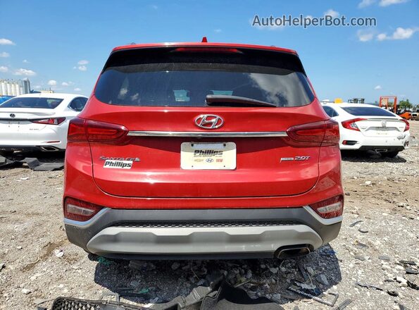 5NMS5CAA8KH070707 2019 HYUNDAI SANTA Red Widok z tyłu