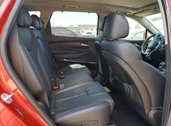 5NMS5CAA8KH070707 2019 HYUNDAI SANTA Red Widok wnętrza z tyłu