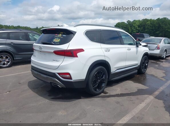 5NMS5CAA9KH017014 2019 HYUNDAI SANTA FE White Հետևի աջ