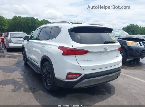 5NMS5CAA9KH017014 2019 HYUNDAI SANTA FE White Հետևի ձախ