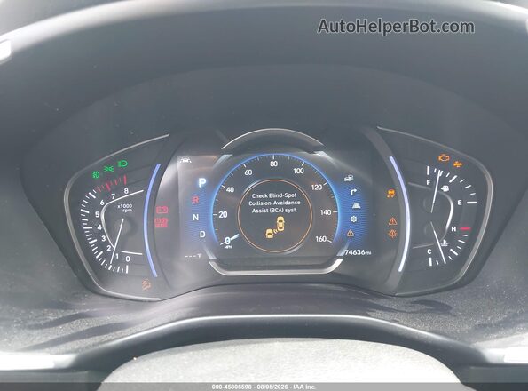 5NMS5CAA9KH017014 2019 HYUNDAI SANTA FE White Հետևի նստատեղերի տեսք