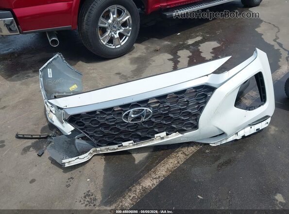 5NMS5CAA9KH017014 2019 HYUNDAI SANTA FE White Սարքավորումների վահանակի տեսք