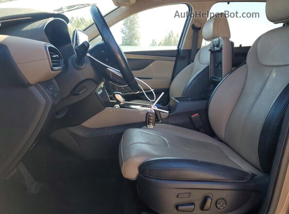 5NMS5CAA9KH079190 2019 HYUNDAI SANTA Brown წინა სალონის ხედი