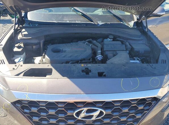 5NMS5CAA9KH079190 2019 HYUNDAI SANTA Brown ძრავის განყოფილების ხედი