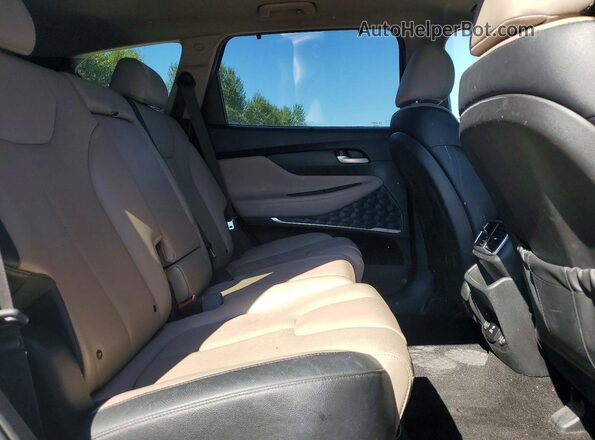 5NMS5CAA9KH079190 2019 HYUNDAI SANTA Brown უკანა სალონის ხედი