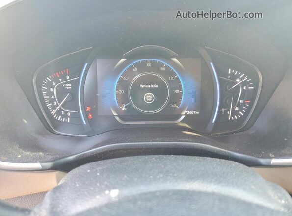 5NMS5CAA9KH079190 2019 HYUNDAI SANTA Brown ხელსაწყოთა პანელის ხედი