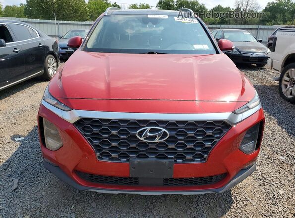 5NMS5CAA9KH133815 2019 HYUNDAI SANTA Темно-бордовый Вид спереди