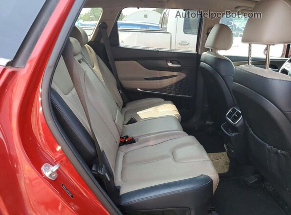 5NMS5CAA9KH133815 2019 HYUNDAI SANTA Темно-бордовый Вид задней части салона