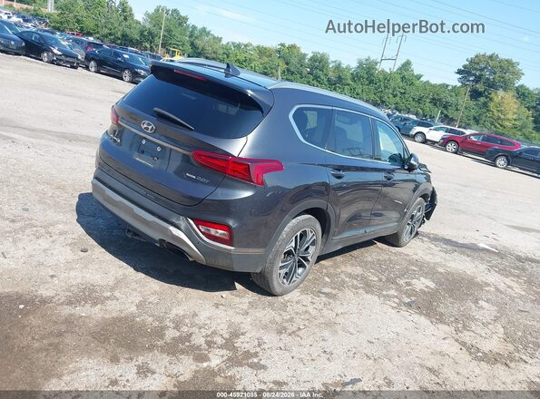 5NMS5CAAXLH288214 2020 HYUNDAI SANTA FE Gray Trasero derecho