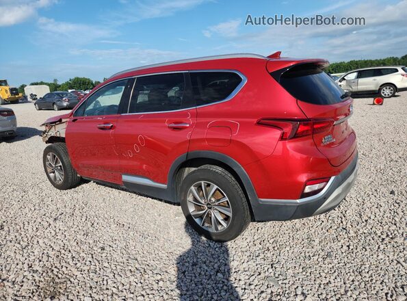 5NMS5CAD1KH115349 2019 HYUNDAI SANTA Красный Задняя левая четверть