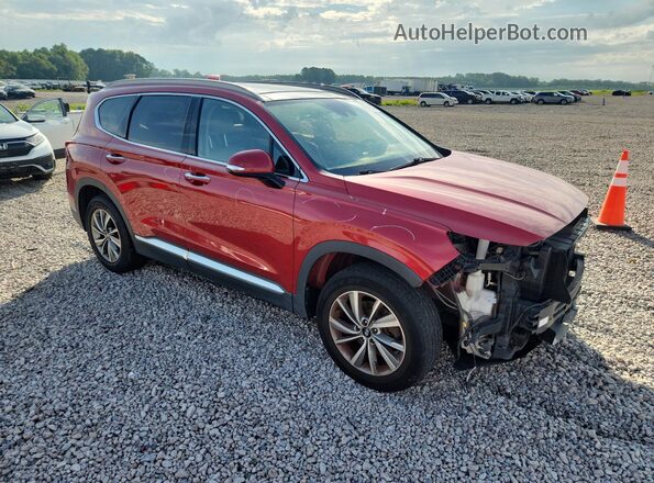 5NMS5CAD1KH115349 2019 HYUNDAI SANTA Красный Передняя правая четверть