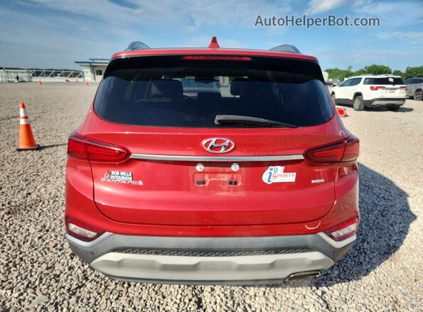 5NMS5CAD1KH115349 2019 HYUNDAI SANTA Красный Вид сзади