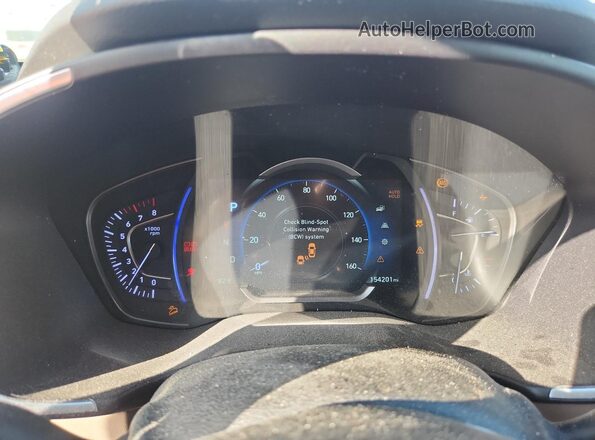 5NMS5CAD1KH115349 2019 HYUNDAI SANTA Красный Вид щитка приборов