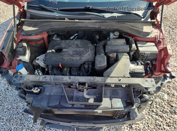 5NMS5CAD1KH115349 2019 HYUNDAI SANTA Красный Вид подкапотного пространства