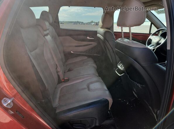 5NMS5CAD1KH115349 2019 HYUNDAI SANTA Красный Вид задней части салона