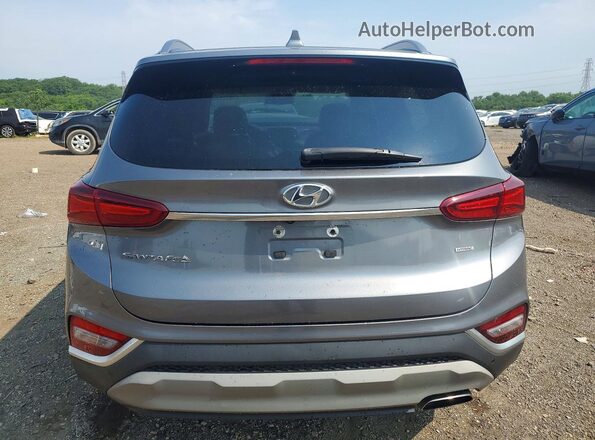 5NMS5CAD2KH128126 2019 HYUNDAI SANTA Gray Widok z tyłu