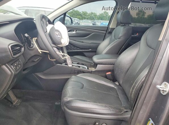 5NMS5CAD2KH128126 2019 HYUNDAI SANTA Gray Widok wnętrza z przodu