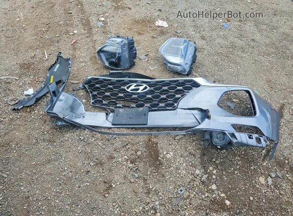 5NMS5CAD2KH128126 2019 HYUNDAI SANTA Gray Widok naklejki z numerem VIN