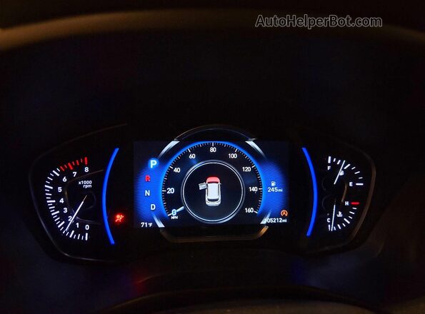 5NMS5CAD2LH290856 2020 HYUNDAI SANTA Black Instrument cluster view