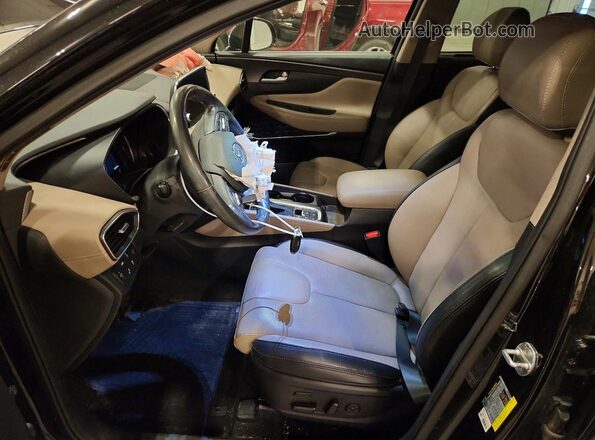 5NMS5CAD2LH290856 2020 HYUNDAI SANTA Black Front interior view