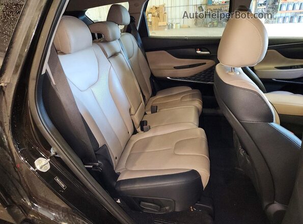5NMS5CAD2LH290856 2020 HYUNDAI SANTA Black Rear interior view