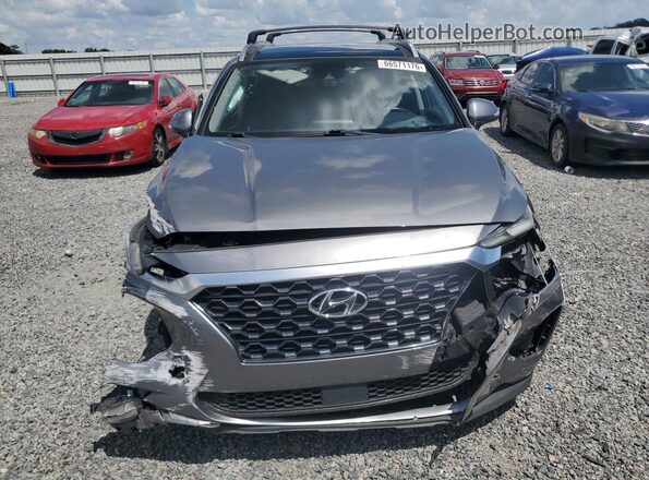 5NMS5CAD3KH062458 2019 HYUNDAI SANTA Gray Front view