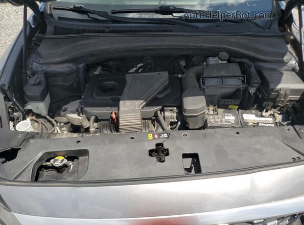 5NMS5CAD3KH062458 2019 HYUNDAI SANTA Gray Engine compartment view