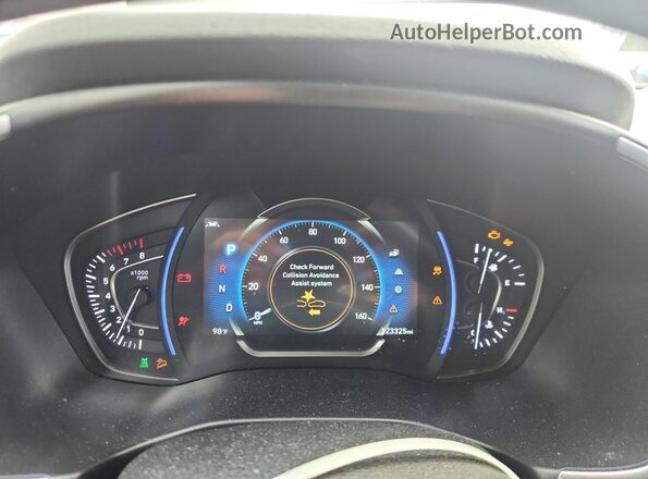 5NMS5CAD3KH062458 2019 HYUNDAI SANTA Gray Instrument cluster view