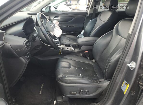 5NMS5CAD3KH062458 2019 HYUNDAI SANTA Gray Front interior view