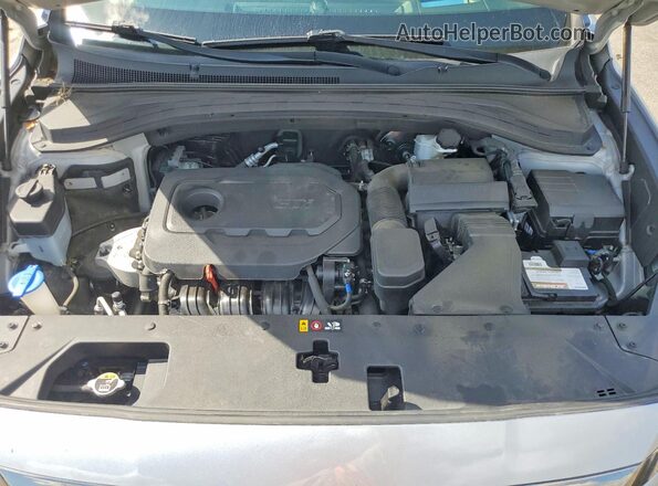 5NMS5CAD4LH200445 2020 HYUNDAI SANTA Silver ძრავის განყოფილების ხედი