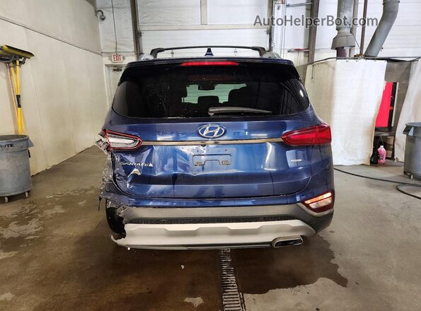 5NMS5CAD4LH275176 2020 HYUNDAI SANTA Blue Հետևի տեսք