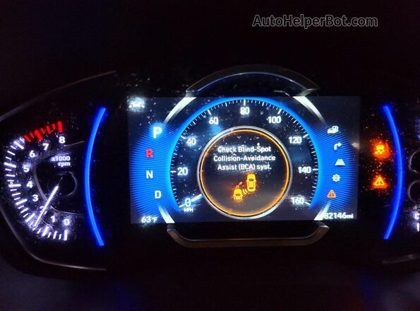 5NMS5CAD4LH275176 2020 HYUNDAI SANTA Blue Սարքավորումների վահանակի տեսք
