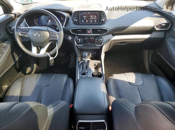 5NMS5CAD5KH089189 2019 HYUNDAI SANTA Gray Widok deski rozdzielczej