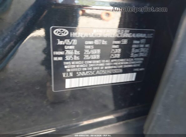 5NMS5CAD5LH213026 2020 HYUNDAI SANTA FE Черный Вид подкапотного пространства