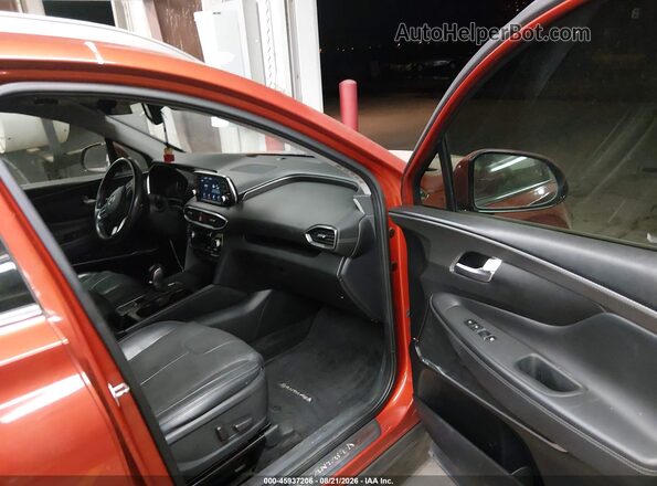 5NMS5CAD6KH134639 2019 HYUNDAI SANTA FE Orange წინა სალონის ხედი