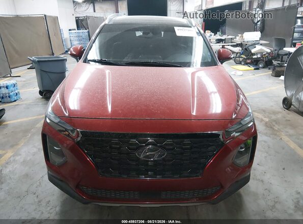 5NMS5CAD6KH134639 2019 HYUNDAI SANTA FE Orange ხელსაწყოთა პანელის ხედი