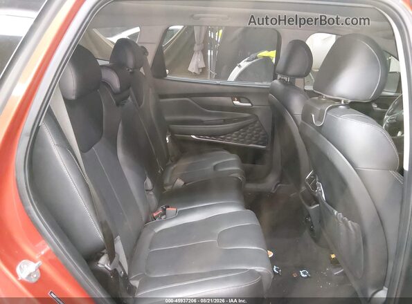 5NMS5CAD6KH134639 2019 HYUNDAI SANTA FE Orange VIN კოდის სტიკერის ხედი