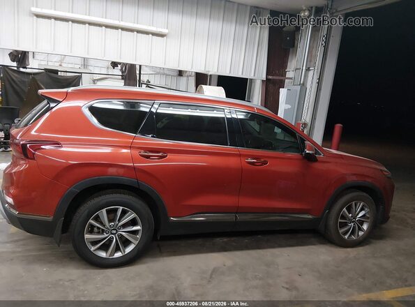 5NMS5CAD6KH134639 2019 HYUNDAI SANTA FE Orange უკანა სალონის ხედი