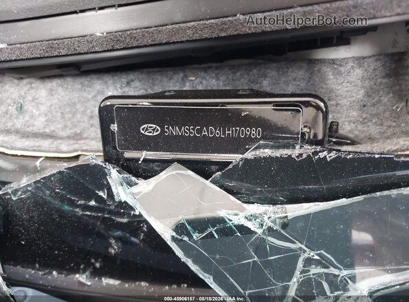 5NMS5CAD6LH170980 2020 HYUNDAI SANTA FE Черный Вид подкапотного пространства
